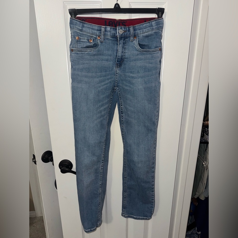 Levi jeans boys size 14.  27 x 29